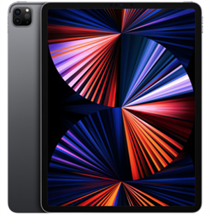 Apple iPad Pro 5th Gen (2021) 12.9" 128GB WiFi Space Grey - Grade B - For og bagside